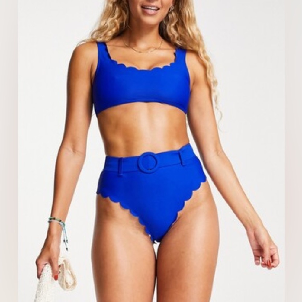 NWT The Frolic Scalloped Bikini
